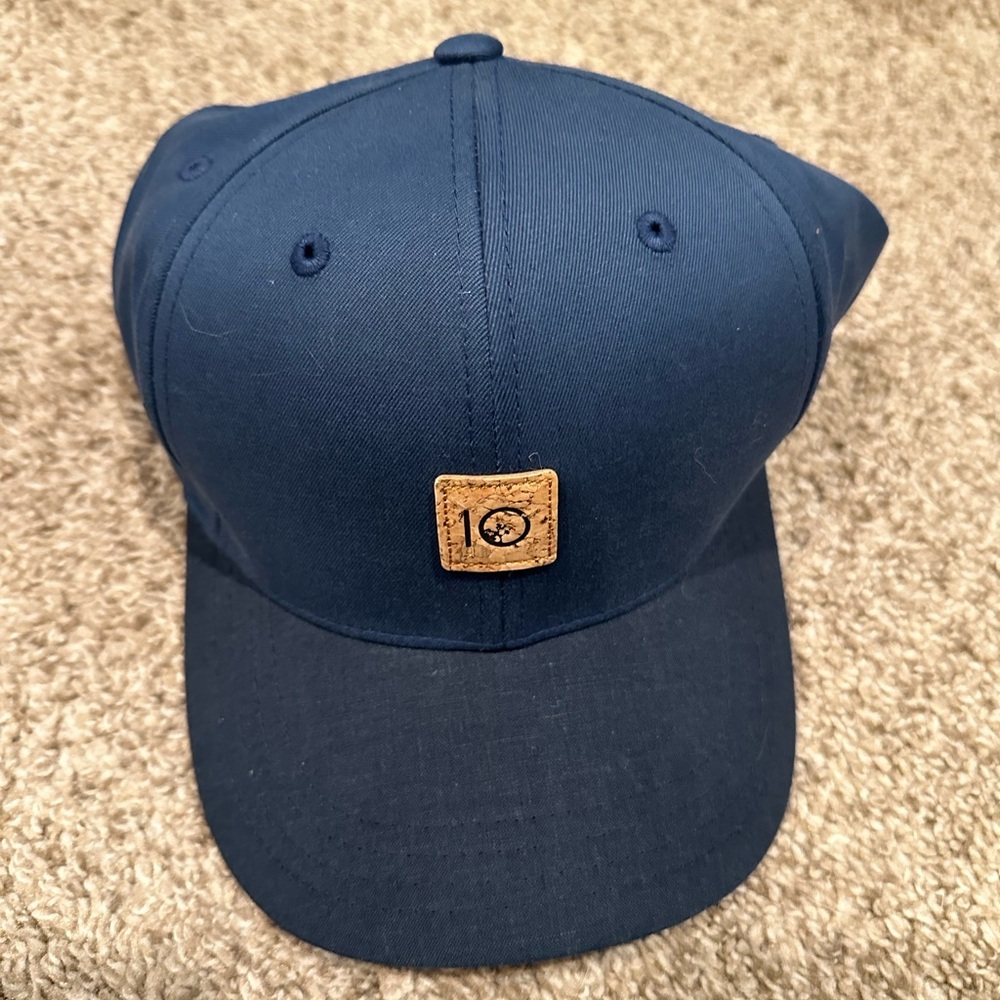 Navy Blue Tentree Cap Hat with Cork Logo Front Bill Baseball Cap Size L-XL new